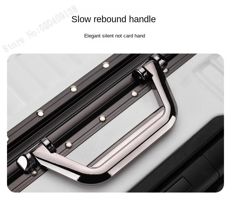 New Aluminum Frame Luggage 20/22/24/26/28 Inch Student