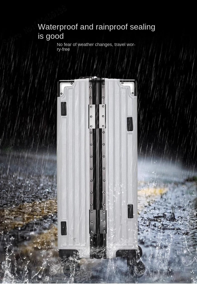 New Aluminum Frame Luggage 20/22/24/26/28 Inch Student