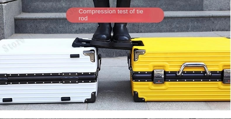 New Aluminum Frame Luggage 20/22/24/26/28 Inch Student