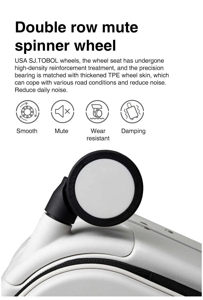 Aluminum Frame PC Hardshell Suitcase - Quick Access, 15.6" Laptop, Spinner 18-24"