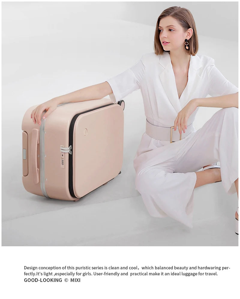 Aluminum Frame PC Hardshell Suitcase - Quick Access, 15.6" Laptop, Spinner 18-24"