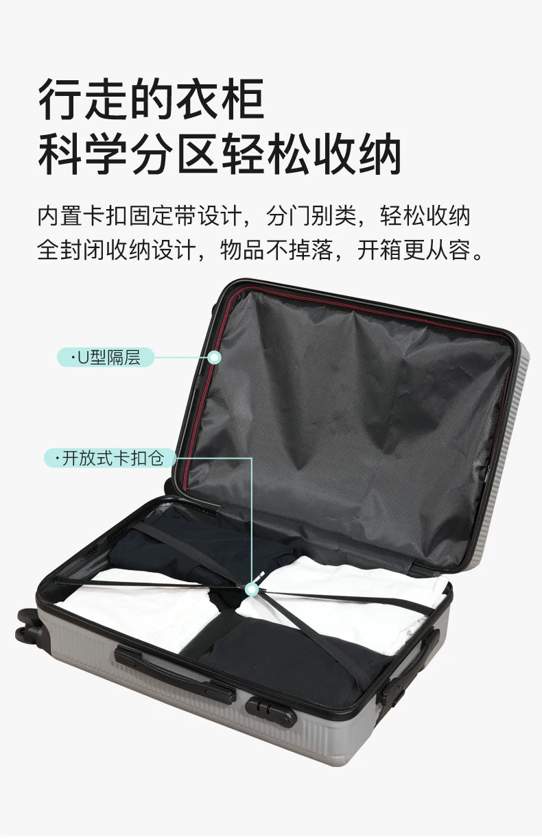 14/20/24/28 inch Scratch Proof Luggage Travel Bag 7kg Hand Carry 360° Silent Wheel
