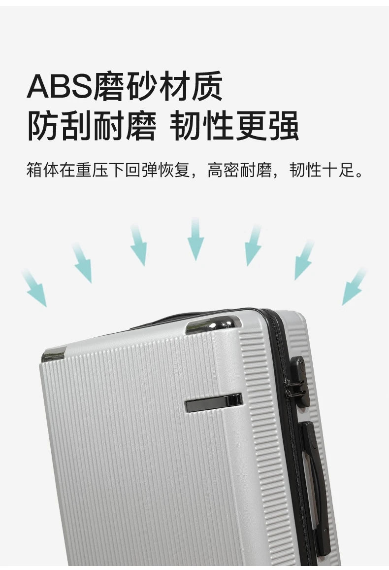 14/20/24/28 inch Scratch Proof Luggage Travel Bag 7kg Hand Carry 360° Silent Wheel