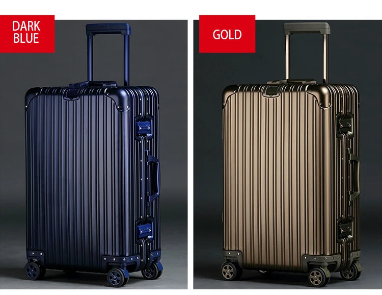 Alloy Hardshell Travel Suitcase - TSA Lock & Spinner Wheels