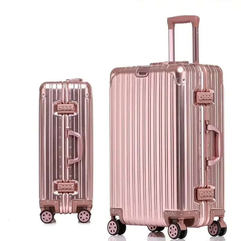 Alloy Hardshell Travel Suitcase - TSA Lock & Spinner Wheels
