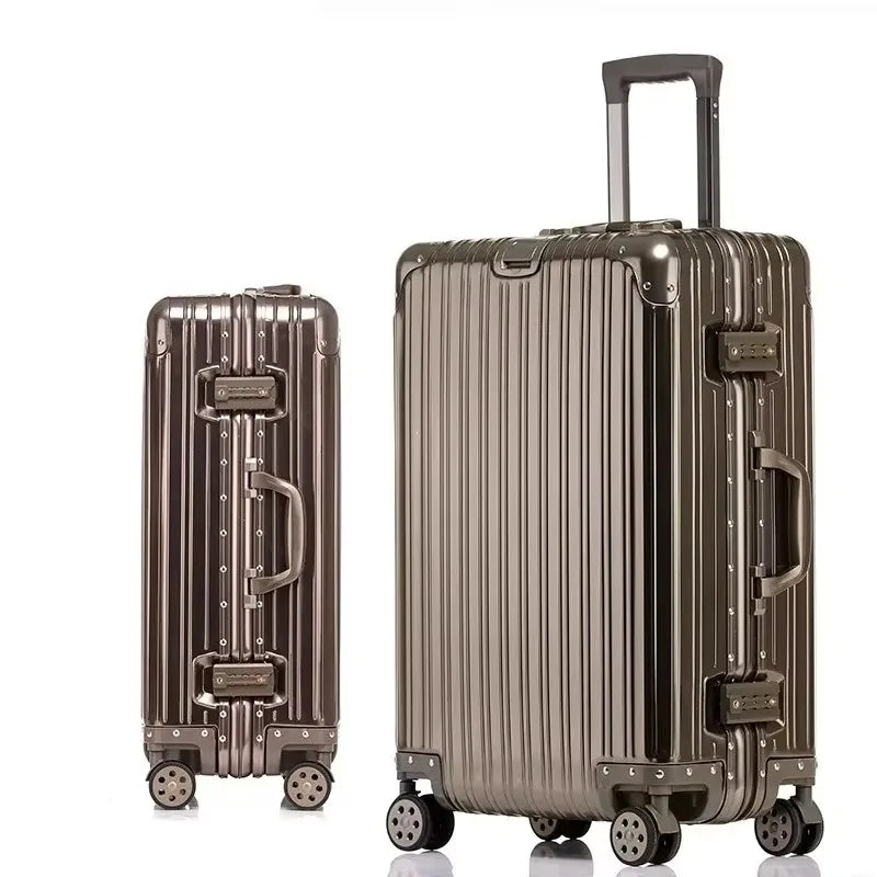 Alloy Hardshell Travel Suitcase - TSA Lock & Spinner Wheels