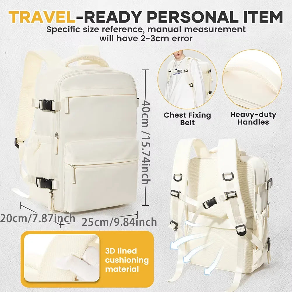Ryanair Cabin Backpack 40x20x25 - Compression, Laptop Bag, Unisex