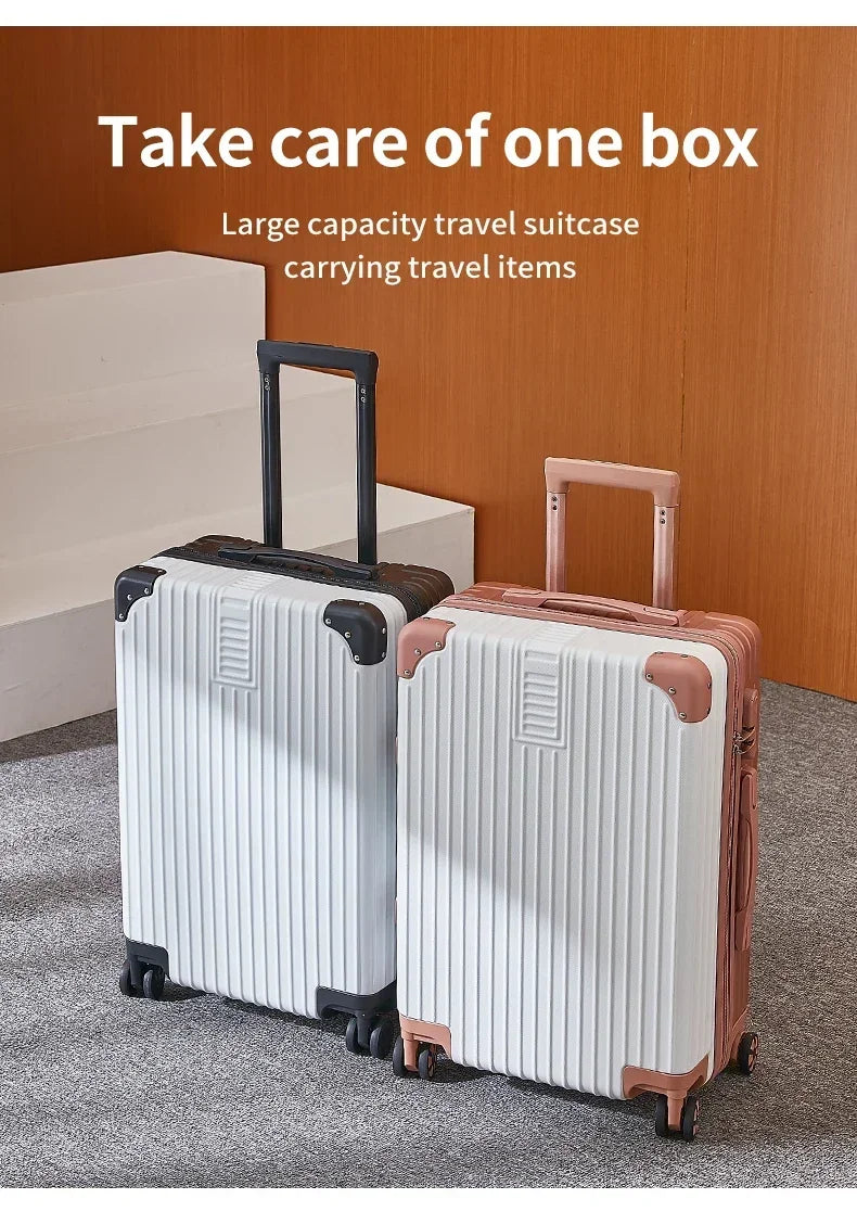100% Aluminum Magnesium Alloy Luggage Trolley - 20-28 Inch