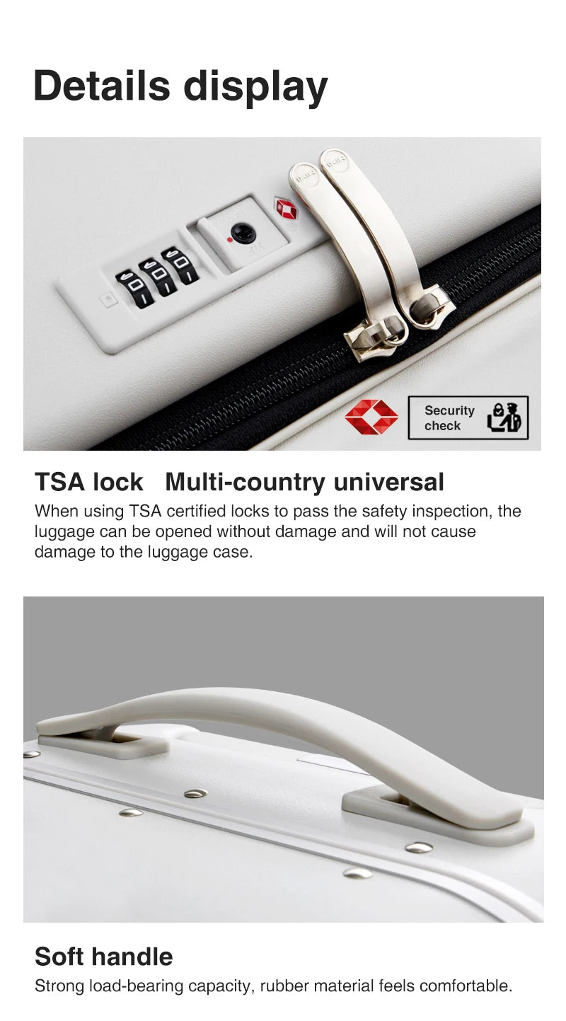 Aluminum Frame PC Hardshell Suitcase - Quick Access, 15.6" Laptop, Spinner 18-24"