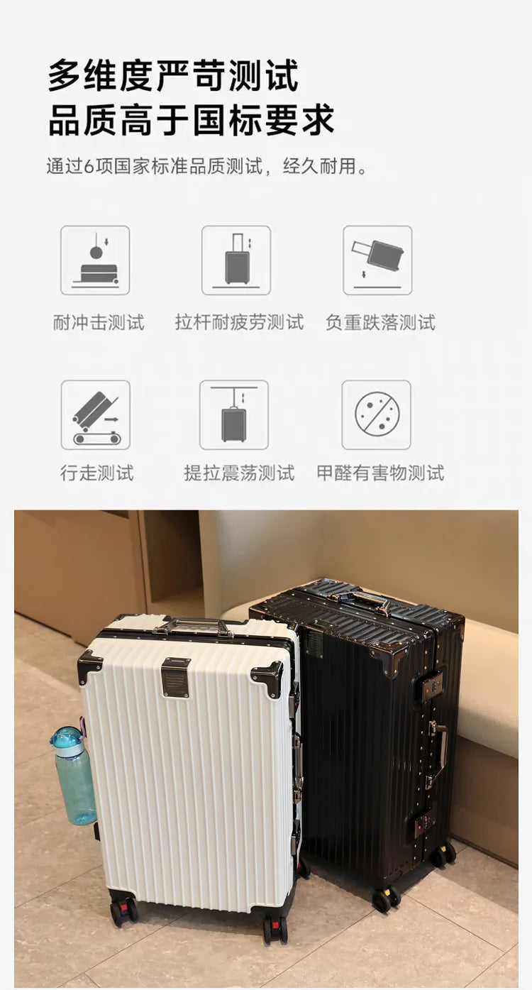 Luggage Suitcase Aluminum Frame 20 Trolley Case Universal
