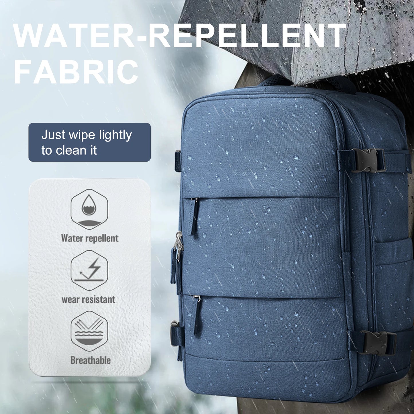 Ryanair Cabin Backpack 40x20x25 - 15.6" Laptop, Unisex, Casual