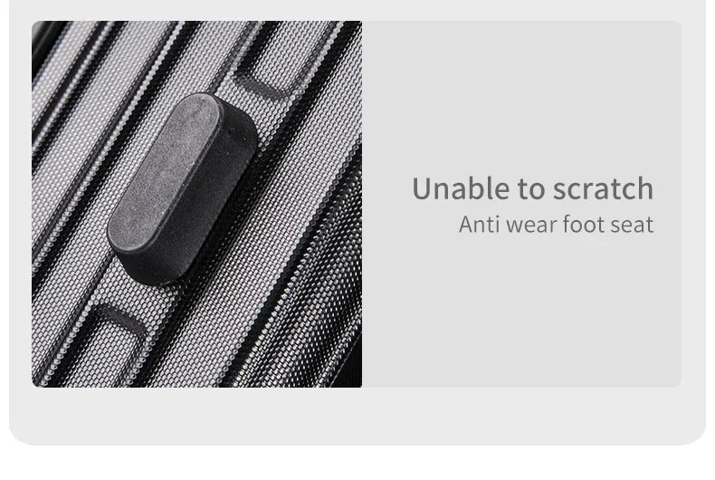 100% Aluminum Magnesium Alloy Luggage Trolley - 20-28 Inch