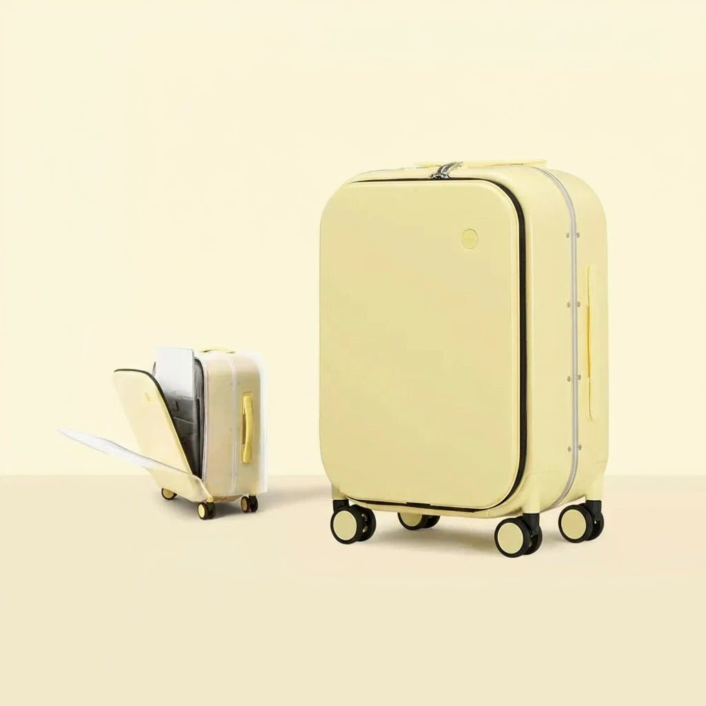 Aluminum Frame PC Hardshell Suitcase - Quick Access, 15.6" Laptop, Spinner 18-24"