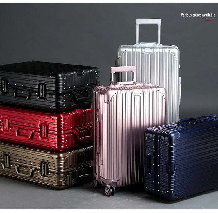Alloy Hardshell Travel Suitcase - TSA Lock & Spinner Wheels