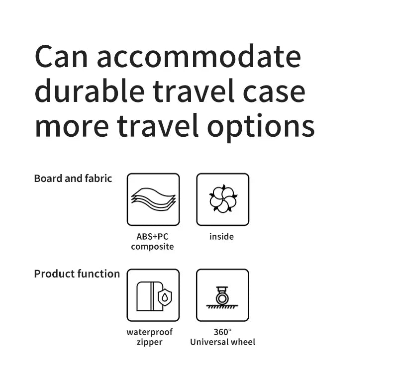 100% Aluminum Magnesium Alloy Luggage Trolley - 20-28 Inch