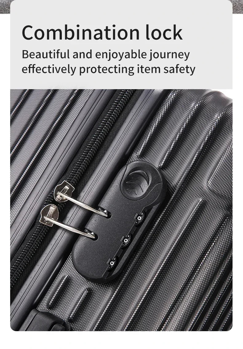 100% Aluminum Magnesium Alloy Luggage Trolley - 20-28 Inch