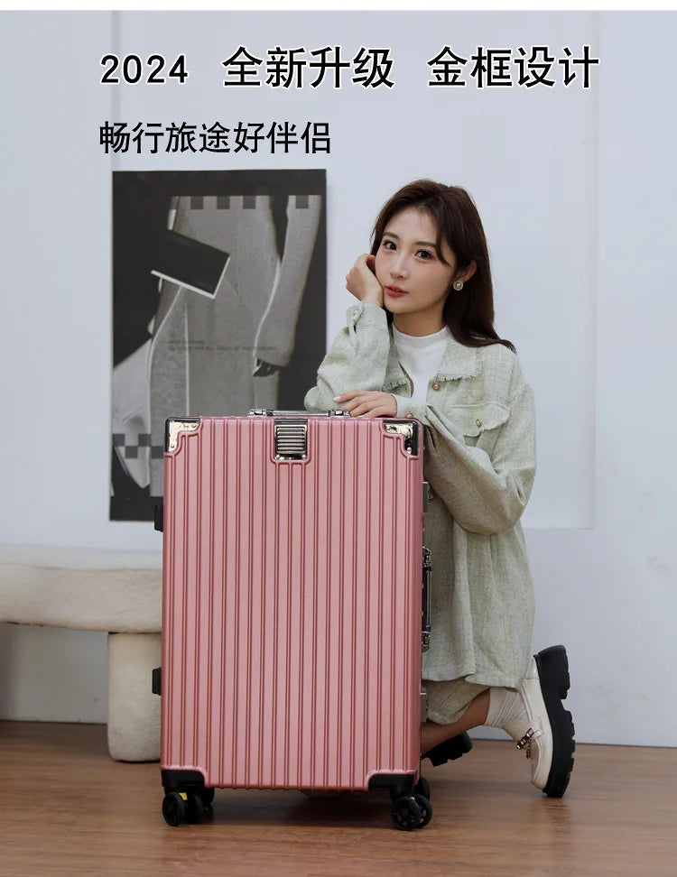 Luggage Suitcase Aluminum Frame 20 Trolley Case Universal