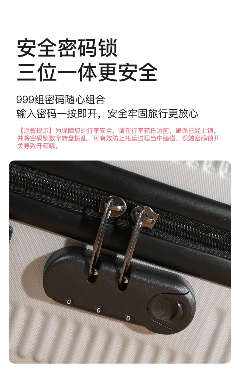 14/20/24/28 inch Scratch Proof Luggage Travel Bag 7kg Hand Carry 360° Silent Wheel