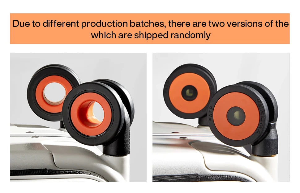 20-inch PC & Aluminum Frame Hardshell Suitcase - Wide Handle Carry-On Luggage