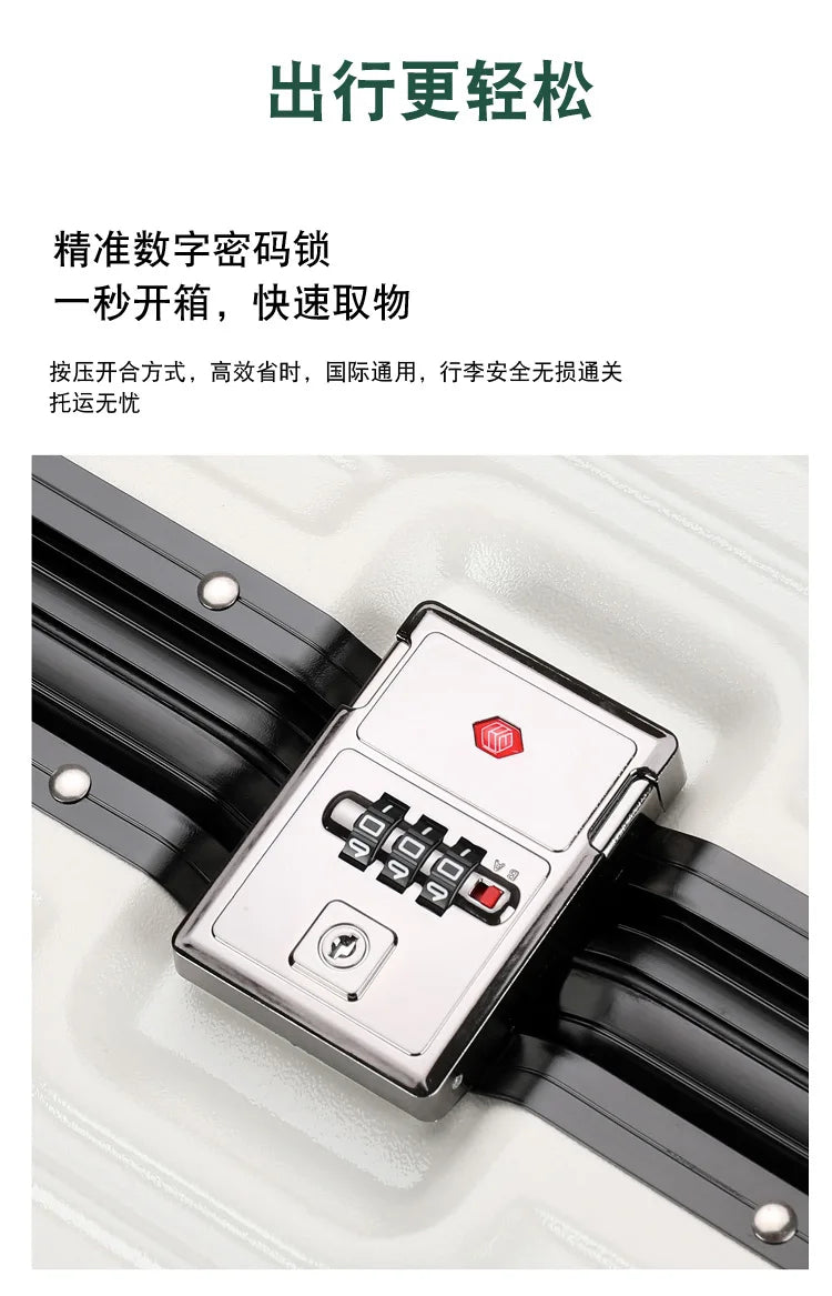 Luggage Suitcase Aluminum Frame 20 Trolley Case Universal