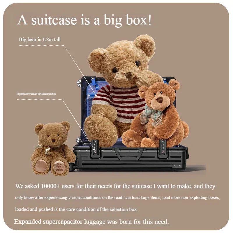 Alloy Hardshell Spinner Suitcase - Cup Holder, Carry-On/Checked 20-28"