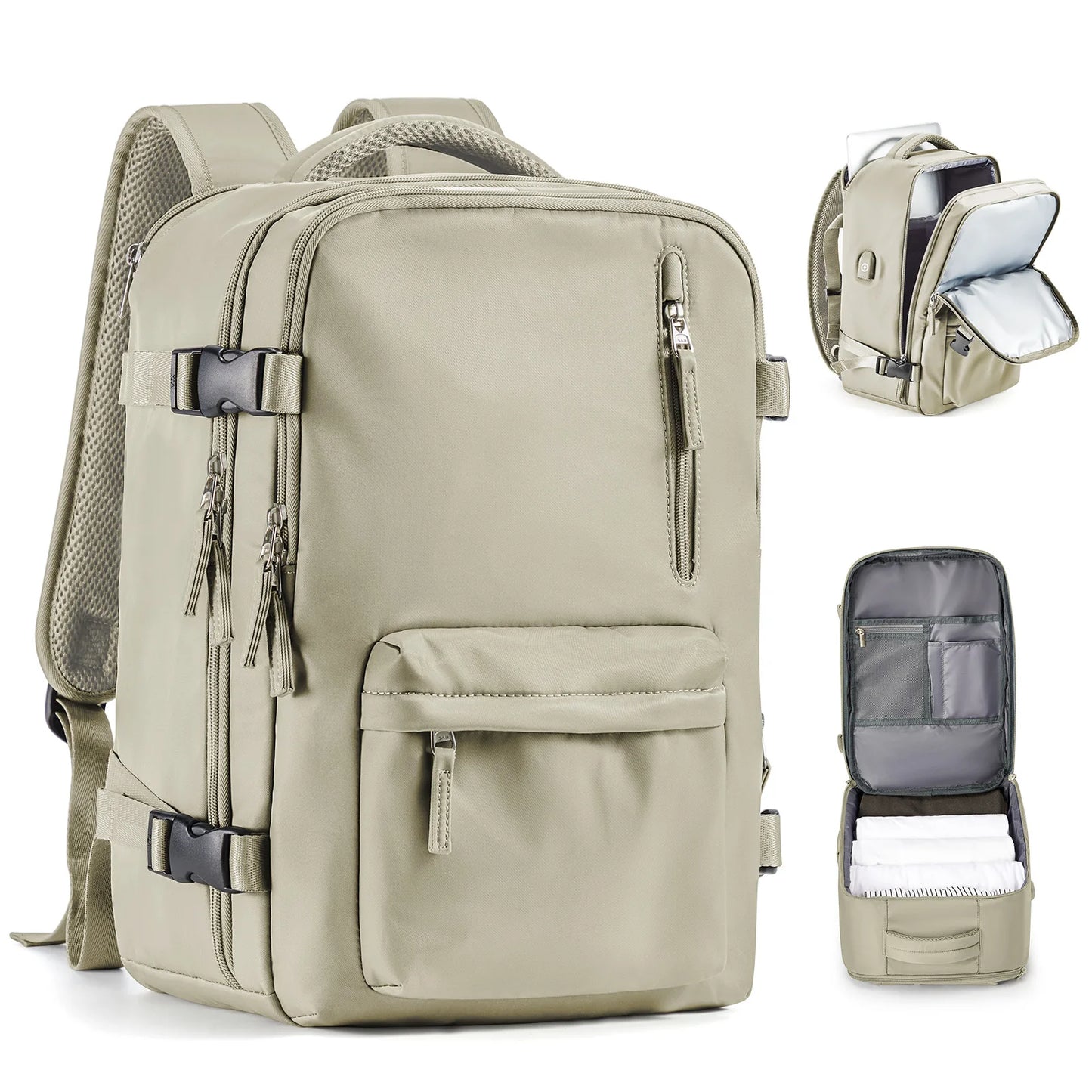 Travel Backpack Cabin Bag, Ryanair Backpack 40x20x25 Carry-Ons, Men Women 15.6 inch Laptop Backpack, Casual 40x28x17 Backpack