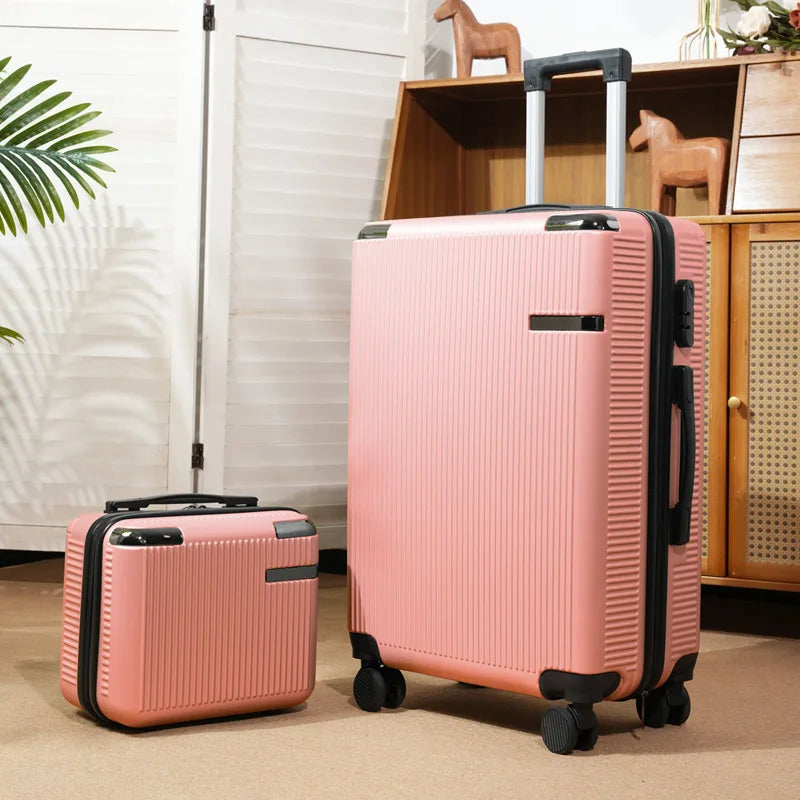 14/20/24/28 inch Scratch Proof Luggage Travel Bag 7kg Hand Carry 360° Silent Wheel