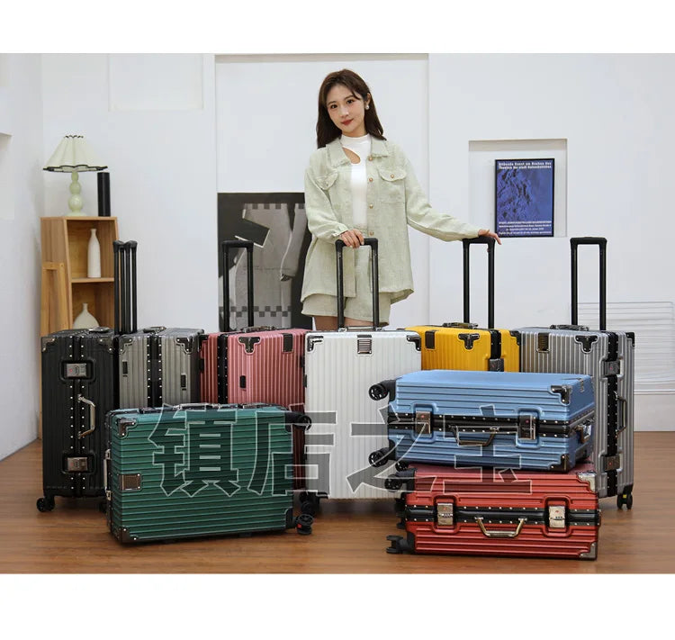 Luggage Suitcase Aluminum Frame 20 Trolley Case Universal