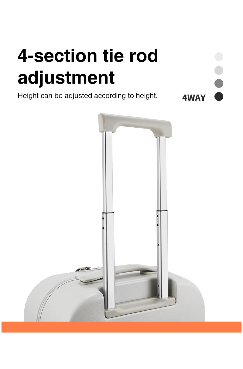 Aluminum Frame PC Hardshell Suitcase - Quick Access, 15.6" Laptop, Spinner 18-24"