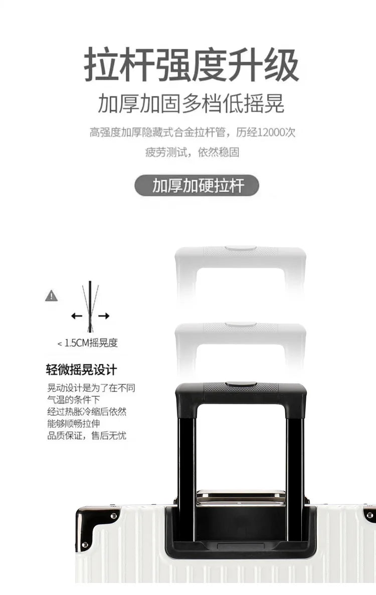 Luggage Suitcase Aluminum Frame 20 Trolley Case Universal