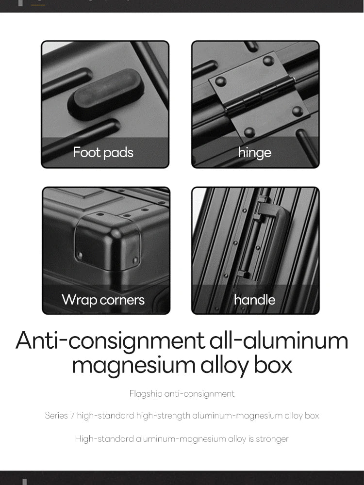 Alloy Hardshell Spinner Suitcase - Carry-On/Checked 20-28"