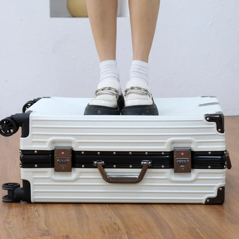 Luggage Suitcase Aluminum Frame 20 Trolley Case Universal