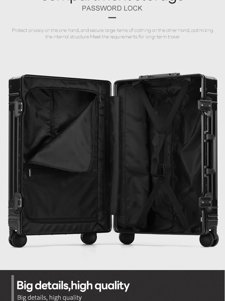 Alloy Hardshell Spinner Suitcase - Carry-On/Checked 20-28"