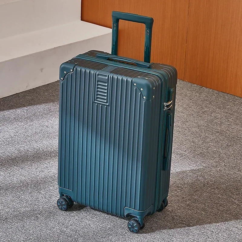 100% Aluminum Magnesium Alloy Luggage Trolley - 20-28 Inch
