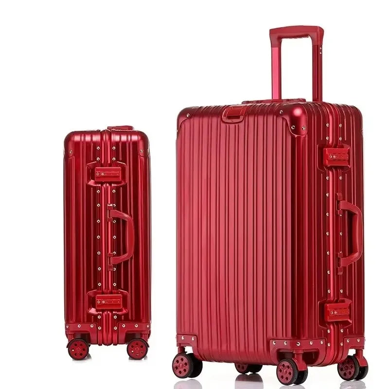 Alloy Hardshell Travel Suitcase - TSA Lock & Spinner Wheels