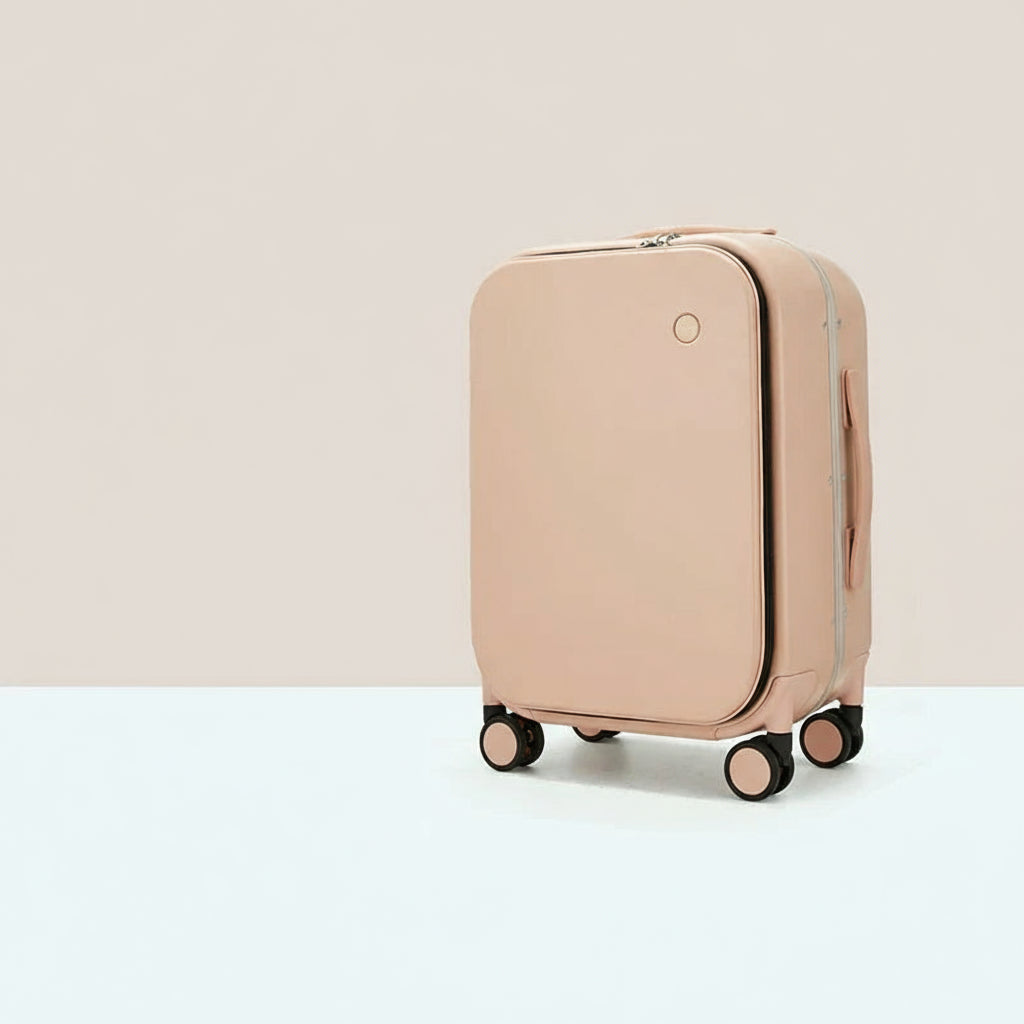 Aluminum Frame PC Hardshell Suitcase - Quick Access, 15.6" Laptop, Spinner 18-24"