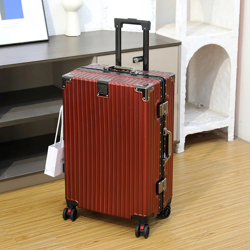 Luggage Suitcase Aluminum Frame 20 Trolley Case Universal