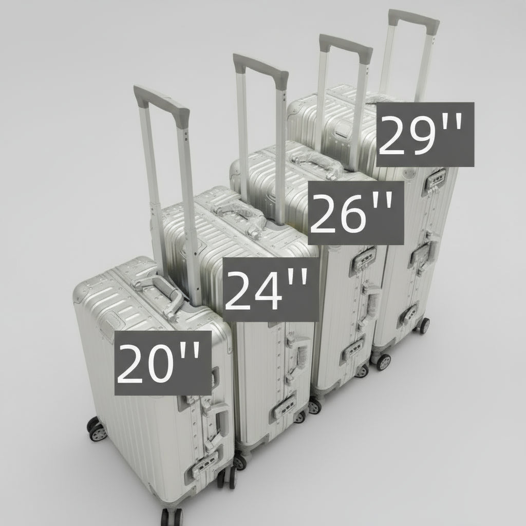 Alloy Hardshell Travel Suitcase - TSA Lock & Spinner Wheels